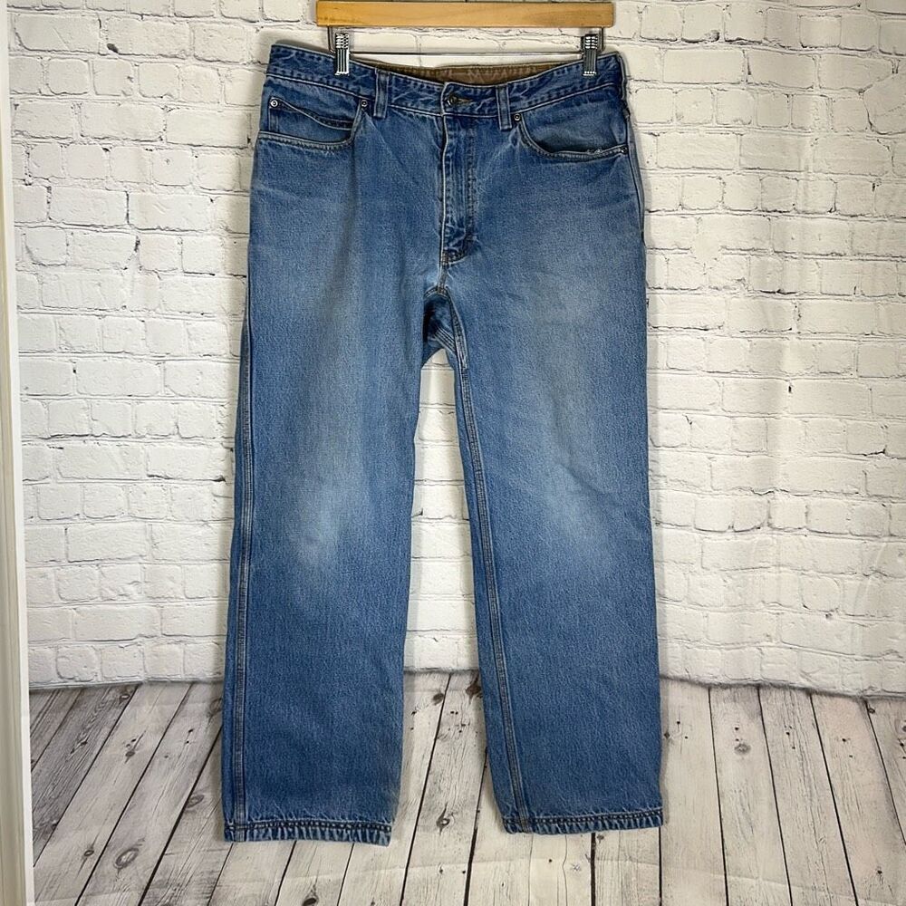 Duluth Men's Ballroom Relaxed Fit Jeans size 36x32 Workwear‎ Cotton Denim 86069